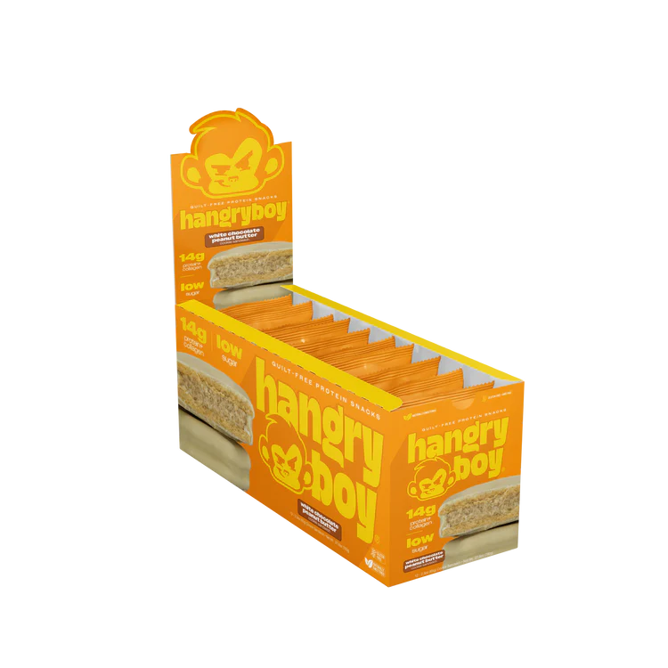 Hangryboy Protein Cookie 12 Pack White Chocolate Peanut butter