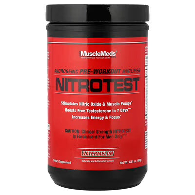 Musclemeds Pre Entreno Nitrotest 30 Servicios sandia
