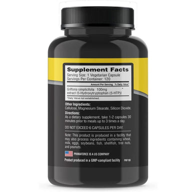 Primaforce Supplements 5-HTP 120 Capsulas informacion nutricional