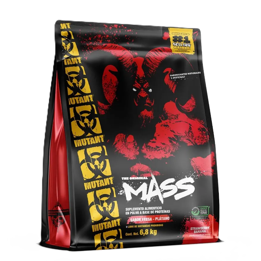 Mutant Mass Proteina 15 Libras fresa platano