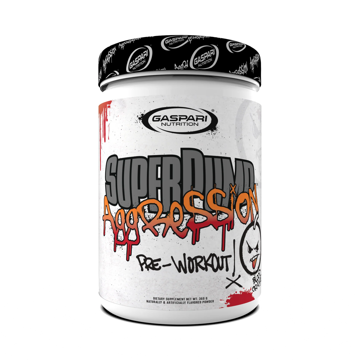 Gaspari Nutrition Superpump Aggression Pre Entreno 360Gr 40 Servicios blood orange