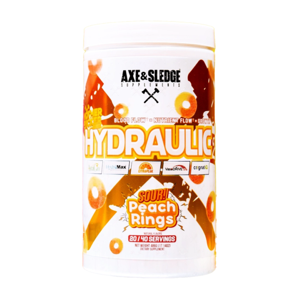 Axe & Sledge Hydraulic2 Advanced Pre Entreno 20/40 Servicios Sour peach rings