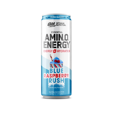 On Amino Energy 355ml 12 Pack Electrolytes Blue Raspberry Rush