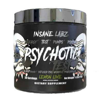 Insane Labz Psychotic Test Pre Entreno 30 Servicios limon