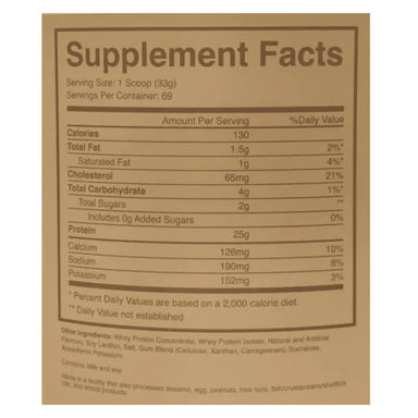 Raw Nutrition Proteina Bum Whey 5 Lbs 69 Servicios informacion nutricional
