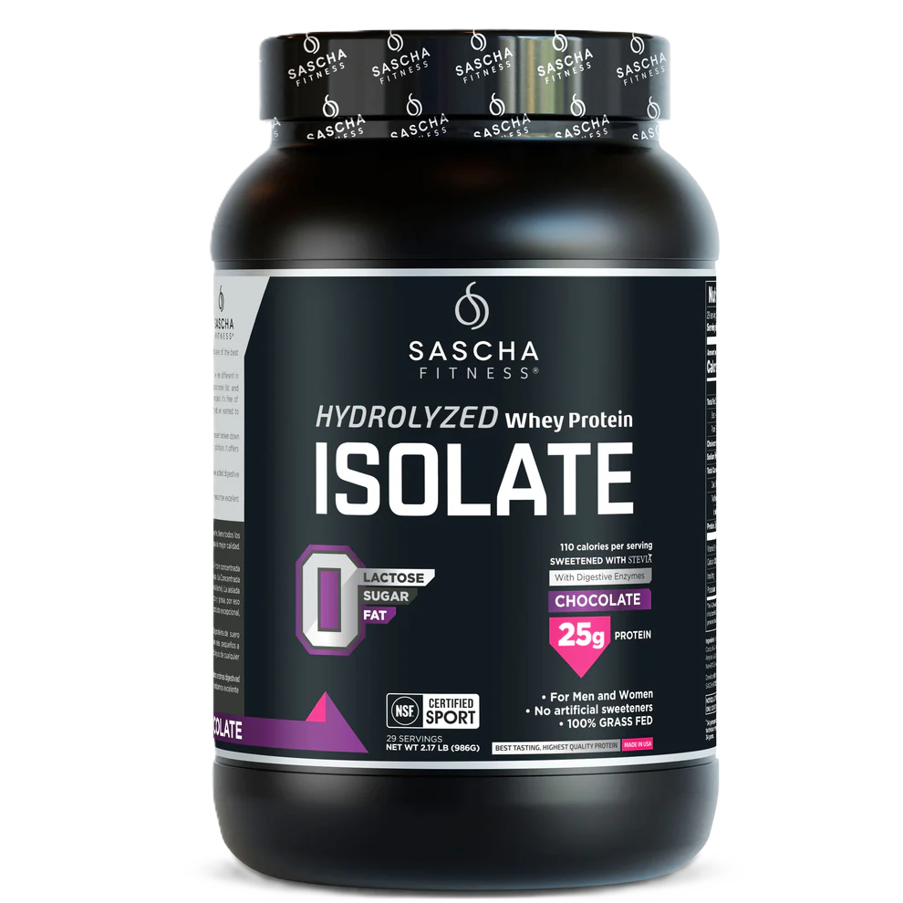 Sascha Fitness Proteina Isolate 2 Lbs 28 Servicios chocolate