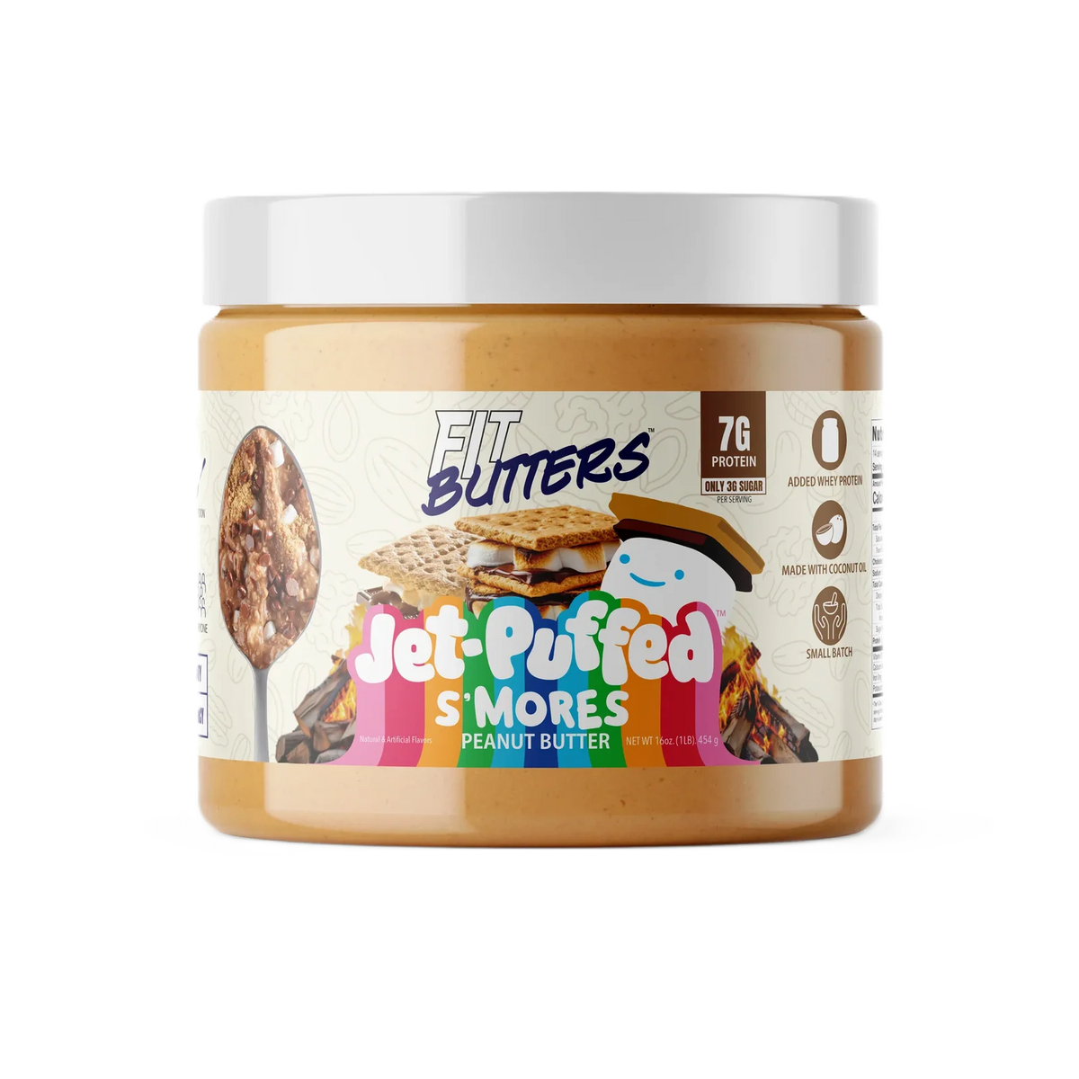 Fit Butters Mantequilla 454 Gramos Jet-Puffed S'mores