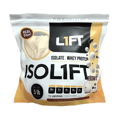 L1ft Proteina Isol1ft 5Lbs 73 Servicios Sabor Chocolate Whit Bites Hershey's