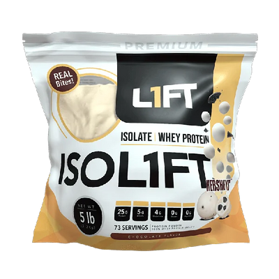 L1ft Proteina Isol1ft 5Lbs 73 Servicios Sabor Chocolate Whit Bites Hershey's
