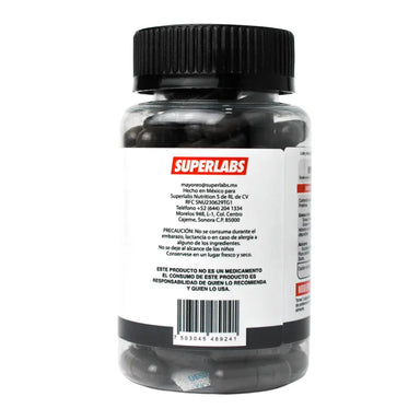 Superlabs Nutrition Carbón Activado 350 mg 100 capsulas Portada 2