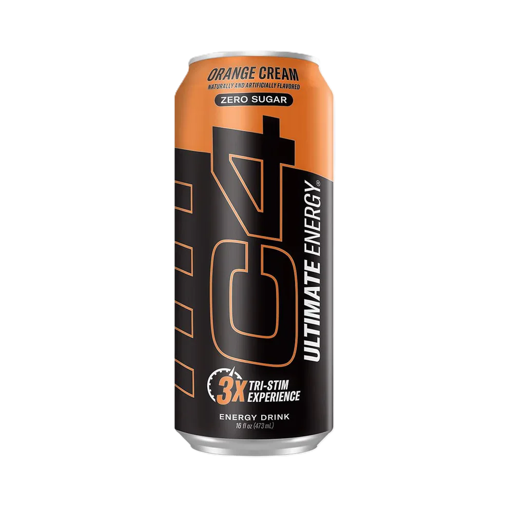 Cellucor C4 Ultimate Energy Drink 16oz 12 pack orange cream