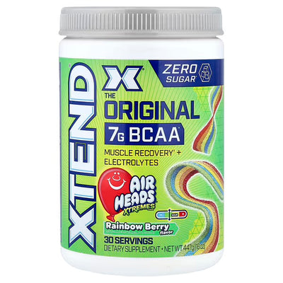 Xtend The Original 7gr BCAA 30 Servicios Air Heads Xtremes Candy Rainbow Berry Portada