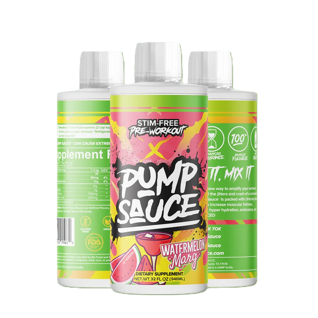 Pump Sauce Stim-Free Pre Entreno 32 servicios pink watermelon margarita