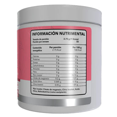 Essentials Femme Sabor Natural 50 Servicios informacion nutricional