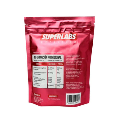 Superlabs Nutrition Myo Inositol Premium 250gr 250 porciones Informacion nutricional