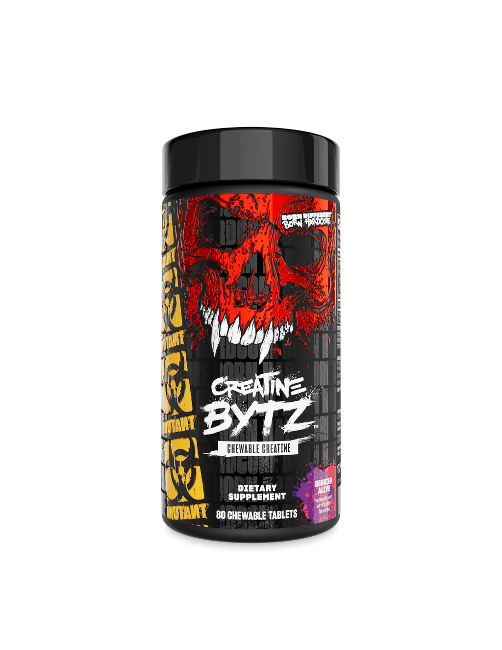 Mutant Creatina BYTZ 80 Chewable Tablets Berried Alive Portada