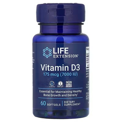 Life Extension Vitamina D3 175MCG 7000IU 60 Softgels