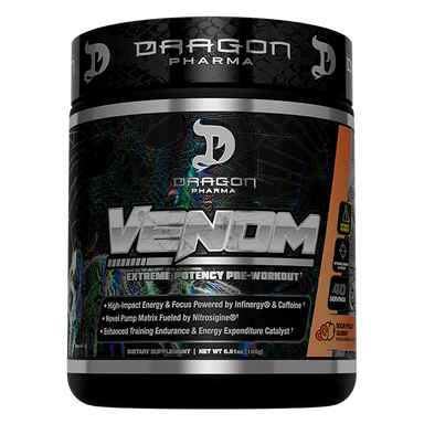 Dragon Pharma Venom Pre Entreno 40 Servicios peach rings