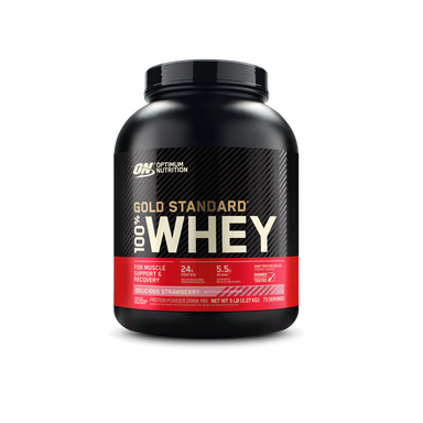 Optimum Nutrition Proteina Gold Standard 100% Whey 5 libras Fresa