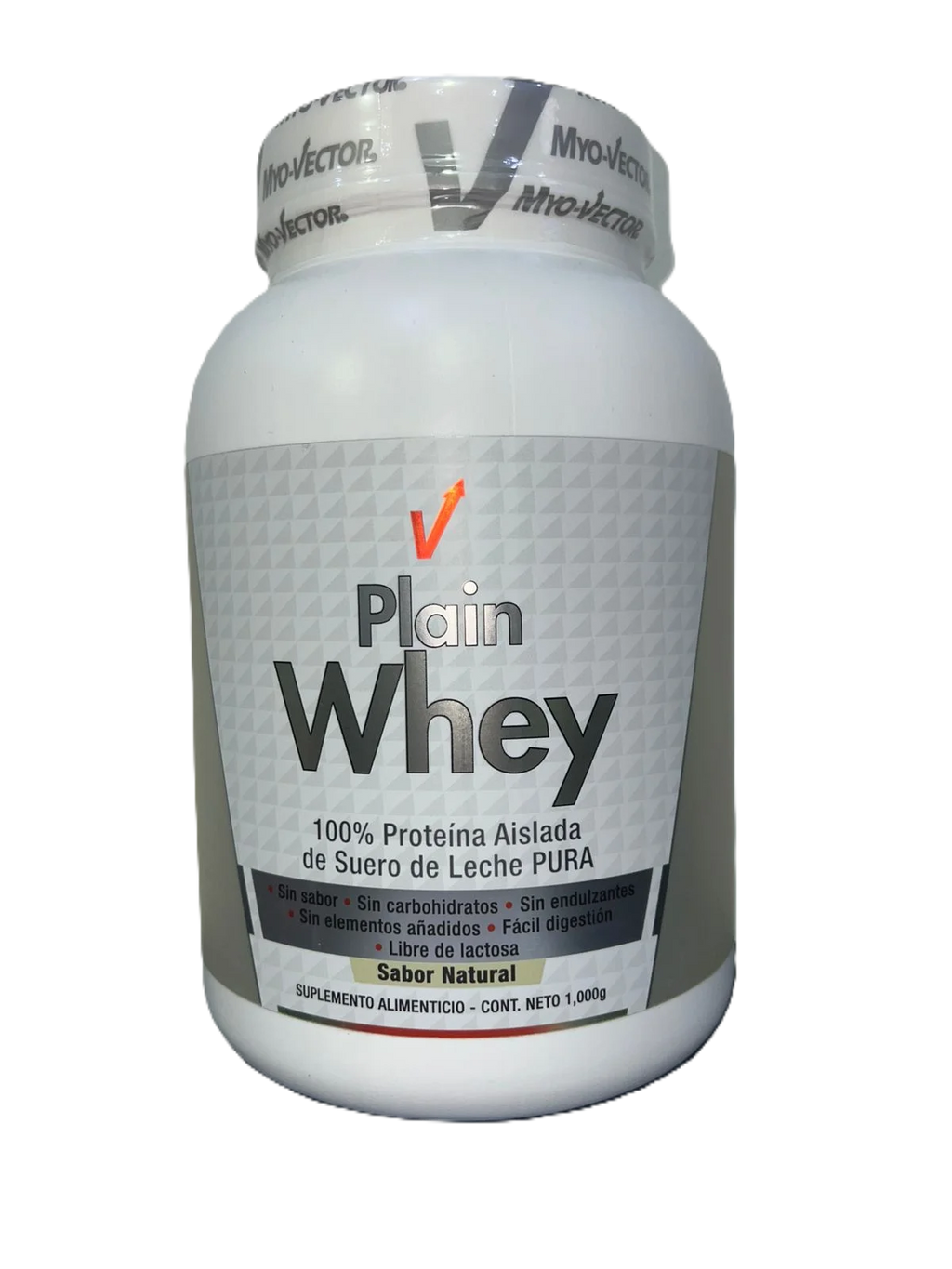 Myo Vector Proteina Plain Whey 1000gr 40 Servicios Sabor Natural