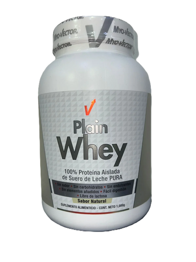 Myo Vector Proteina Plain Whey 1000gr 40 Servicios Sabor Natural