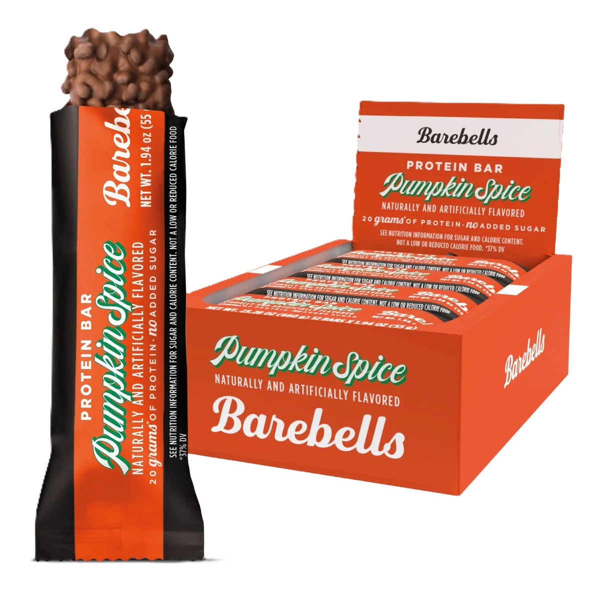Barebells Barras de Proteina Caja 12pz Pumpkin spice