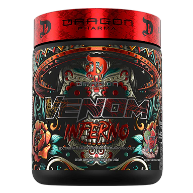 Dragon Pharma Venom Inferno Pre Entreno 40 Servicios sandileta shot