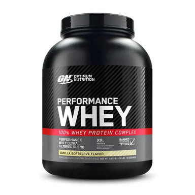 Optimum Nutrition Proteina Performance 100% Whey Protein 4 Lbs Proteina Performance 100% Whey Protein 4 Lbs vainilla softserve Vainilla Softserve flavor