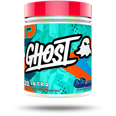 Ghost Intra Eaa Bcaa 20 Servicios. Aminoácidos y Electrolitos Blue Raspberry Portada