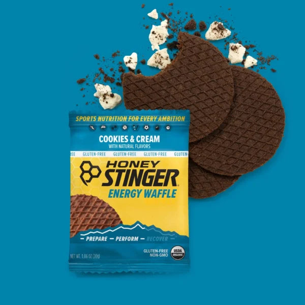 Waffles Honey Stinger Energético Orgánico Deportivo Sabor Chocolate 12 pack Cookies and cream