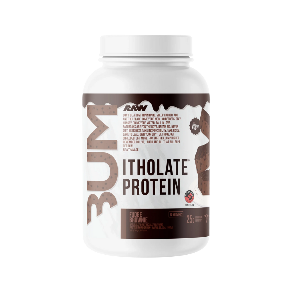 Raw Nutrition Proteina Bum Itholate Protein 1.9 Lbs 25 Servicios fudge brownie