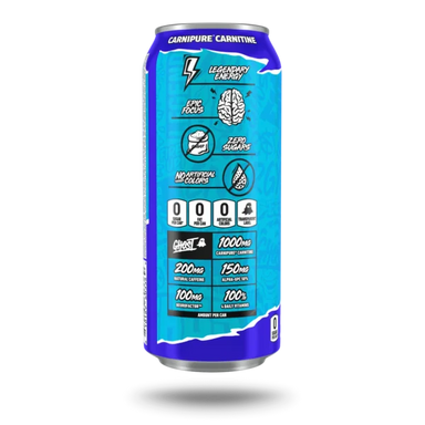 Ghost Energy Drink 16Oz 12 Pack Blue Raspberry Portada 2