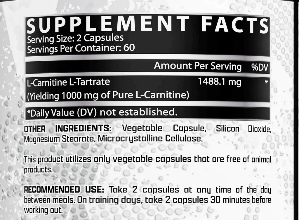 Nutrex Lipo 6 Carnitina 120 Cápsulas informacion nutricionaql