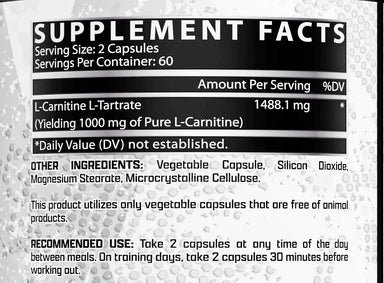 Nutrex Lipo 6 Carnitina 120 Cápsulas informacion nutricionaql