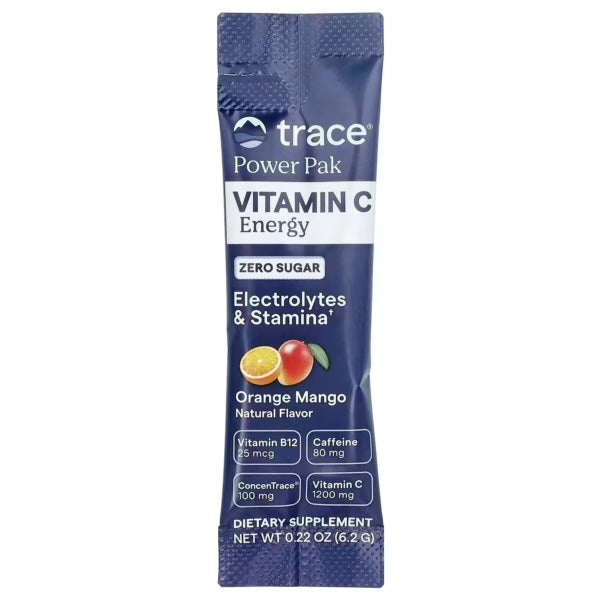 Trace Minerals Power Pak Vitamina C Energy 30 Sobres Orange Mango