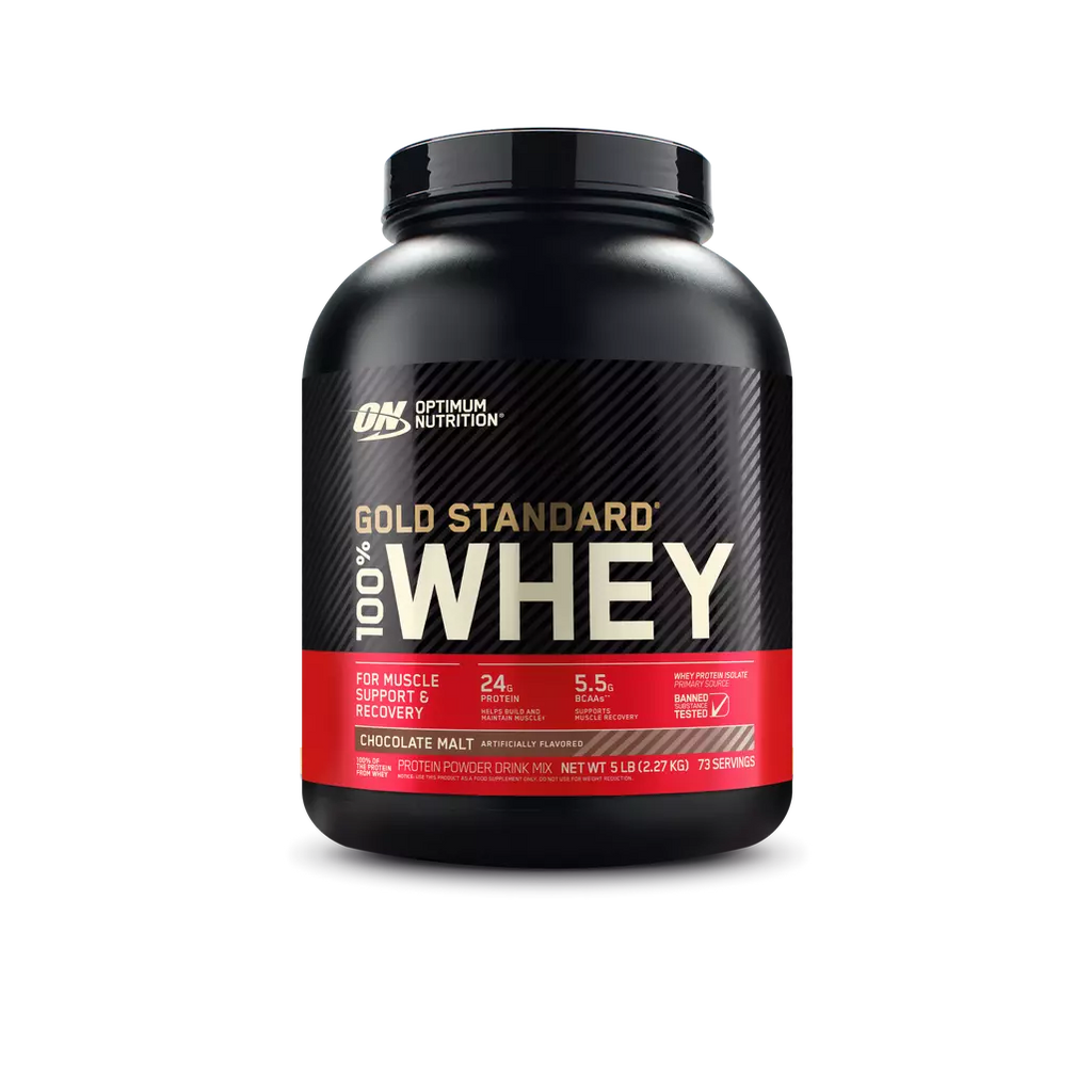 Optimum Nutrition Proteina Gold Standard 100% Whey 5 libras Chocolate Malt