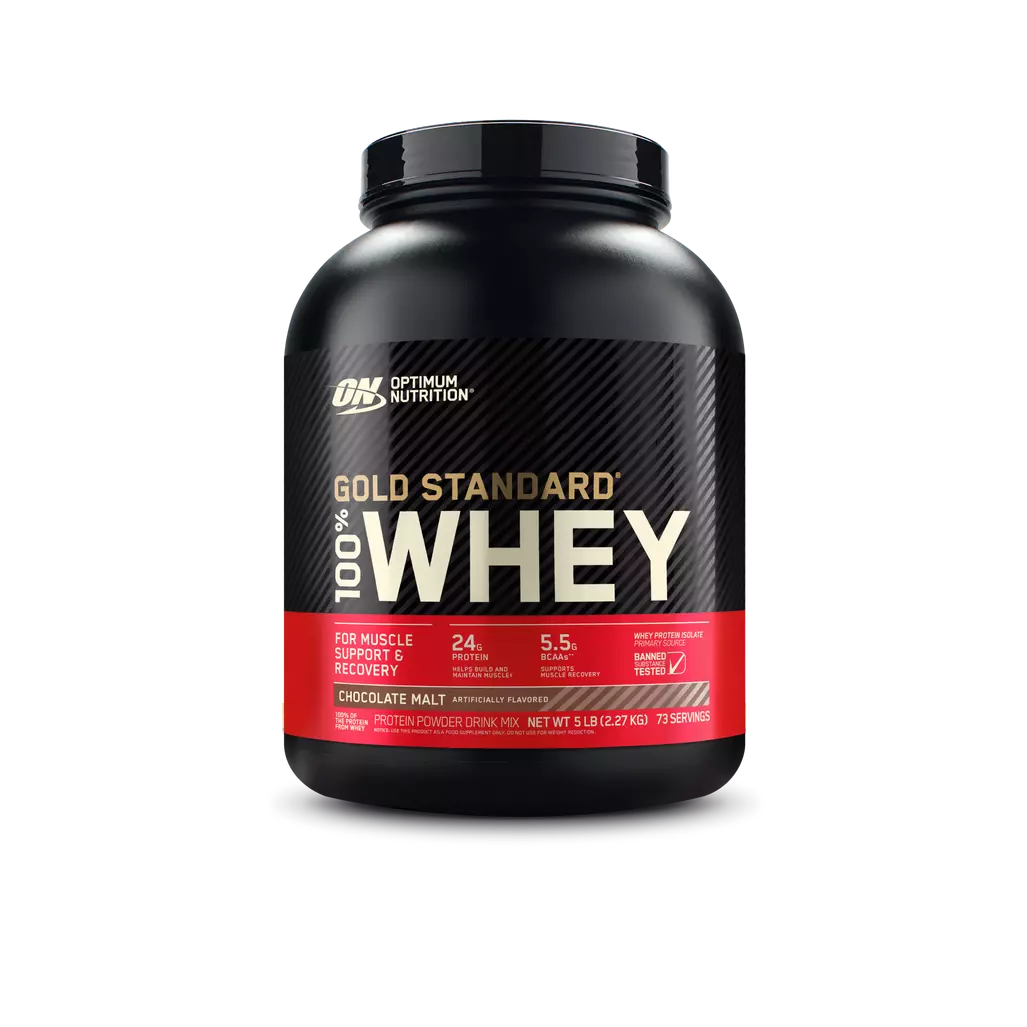 Optimum Nutrition Proteina Gold Standard 100% Whey 5 libras Chocolate Malt