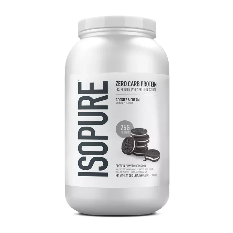Isopure Proteina Zero Carb 3 Lbs 44 servicios cookies & cream