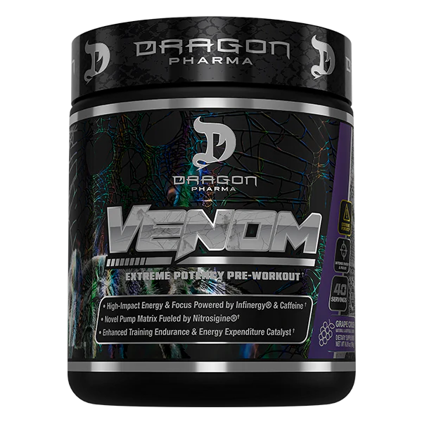 Dragon Pharma Venom Pre Entreno 40 Servicios uva