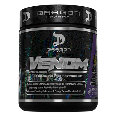 Dragon Pharma Venom Pre Entreno 40 Servicios uva