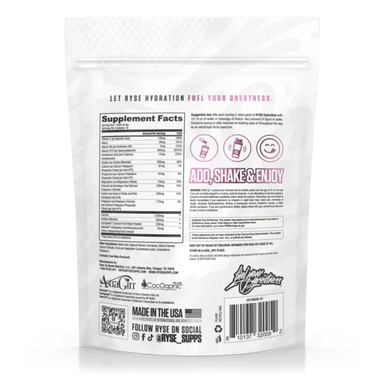 Ryse Hydratation 16 Sticks Kool Aid Grape Informacion nutricional