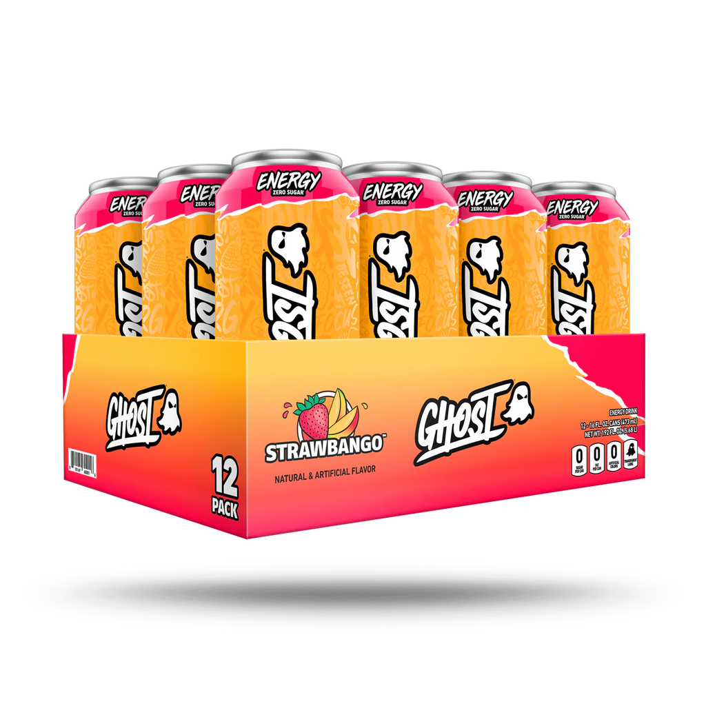 Ghost Energy Drink 16Oz 12 Pack strawbango