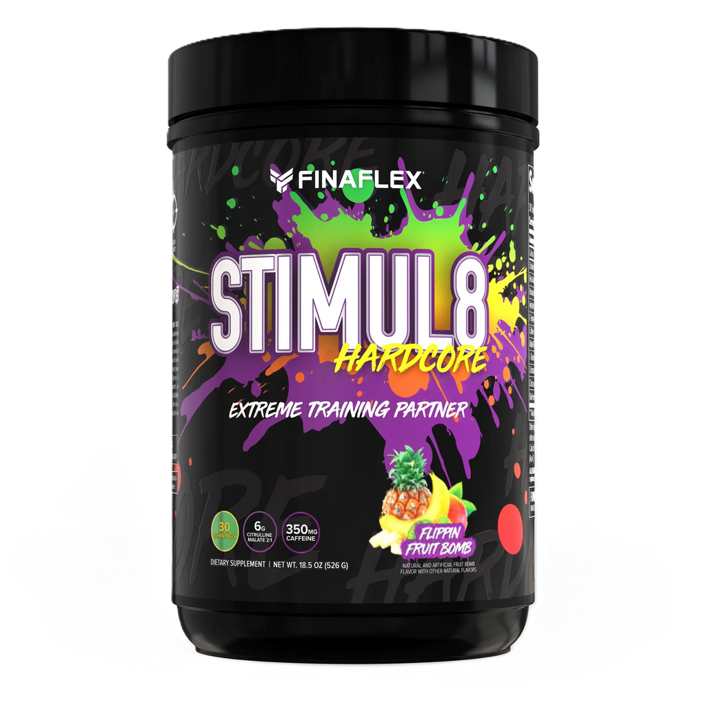 Finaflex Stimul8 Hardcore EX 30 Servicios Pre entreno Flippin fruit bomb