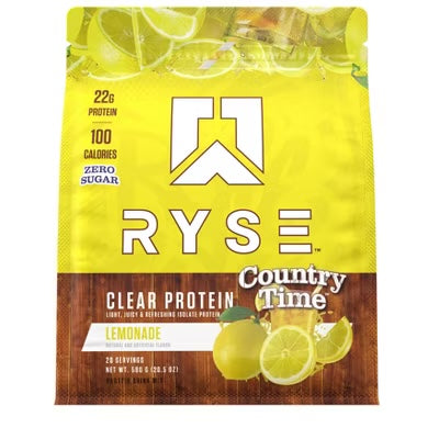 Ryse Clear Protein 580gr 20 Servicios Country Time Lemonade