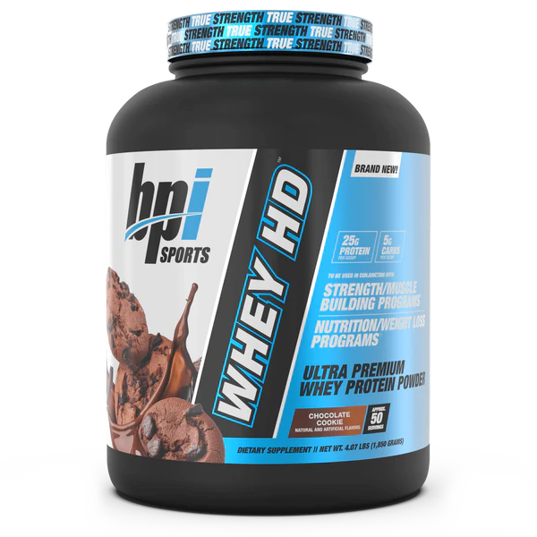 BPI Sports Proteina Whey HD 4.5 Lbs 50 Servicios chocolate cookie