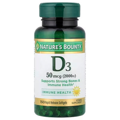 Nature's Bounty D3 50mcg (2000IU) 150 capsulas