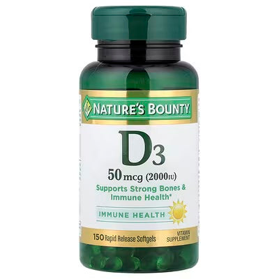 Nature's Bounty D3 50mcg (2000IU) 150 capsulas