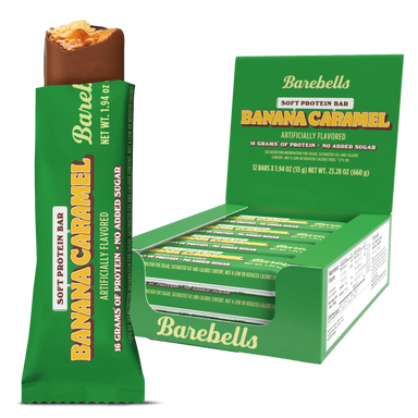 Barebells Barras de Proteina Blandas 12 Piezas Banana Caramel