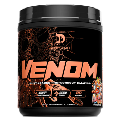 Dragon Pharma Venom 20 Servicios Fully Loaded Pre-Workout Manic Mango