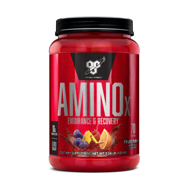 BSN Amino X 70 Servicios. Aminoácidos ponche de frutas